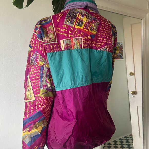 Vintage Jeantex Windbreaker/Light Rain Coat With Hood - Picture 4 of 6